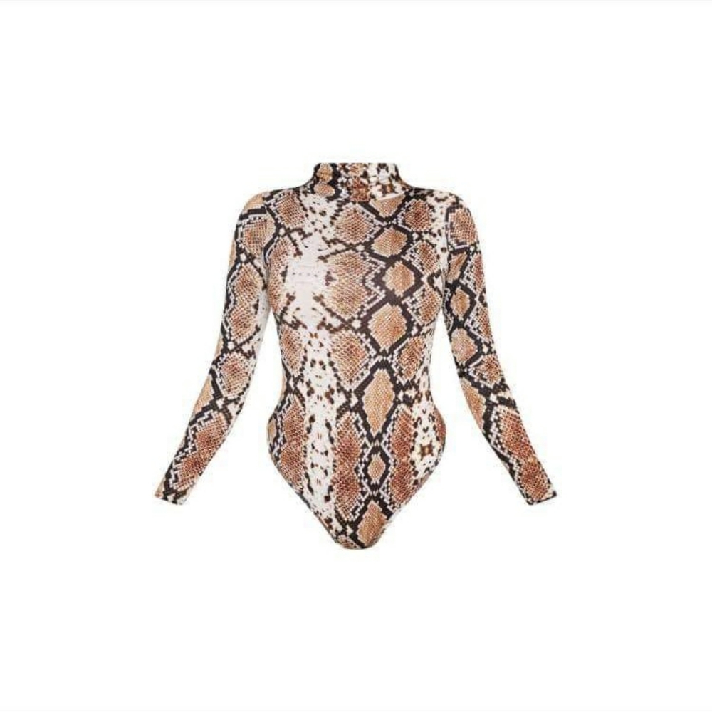 Snake Print Bodysuit